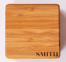 Load image into Gallery viewer, Thick Bamboo Coaster Set - 4 Coasters