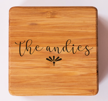 Load image into Gallery viewer, Thick Bamboo Coaster Set - 4 Coasters