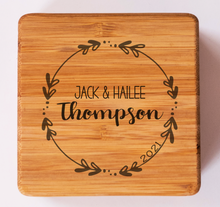 Load image into Gallery viewer, Thick Bamboo Coaster Set - 4 Coasters