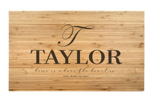 Load image into Gallery viewer, Large Bamboo Cutting Board with Modern Cut Edge