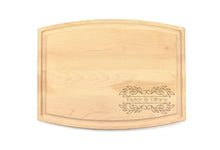 Load image into Gallery viewer, Medium Modern Arched Maple Bar Board with Juice Groove