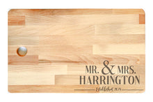 Load image into Gallery viewer, Large Beech Wood Chopping Board With Access Handle