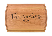 Load image into Gallery viewer, Large Modern Cherry Cutting Board with Juice Groove