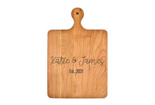Load image into Gallery viewer, Solid Cherry Cutting Board with Rounded Handle