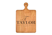 Load image into Gallery viewer, Solid Cherry Cutting Board with Rounded Handle