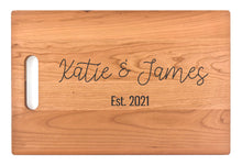 Load image into Gallery viewer, Large Cherry Chopping Board with Cutout Handle