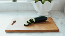 Load image into Gallery viewer, Large Cherry Chopping Board with Cutout Handle