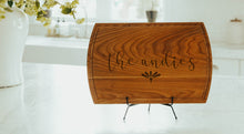 Load image into Gallery viewer, Large Modern Cherry Cutting Board with Juice Groove