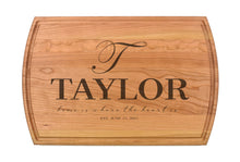 Load image into Gallery viewer, Large Modern Cherry Cutting Board with Juice Groove