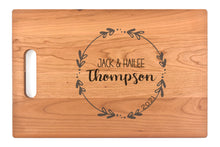 Load image into Gallery viewer, Large Cherry Chopping Board with Cutout Handle