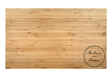 Load image into Gallery viewer, Large Bamboo Cutting Board with Modern Cut Edge