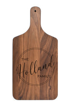 Load image into Gallery viewer, Solid Walnut Charcuterie Board with Handle