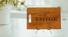 Load image into Gallery viewer, Large Cherry Chopping Board with Cutout Handle