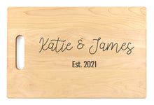 Load image into Gallery viewer, Large Maple Chopping Board with Cutout Handle