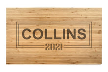Load image into Gallery viewer, Large Bamboo Cutting Board with Modern Cut Edge
