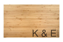 Load image into Gallery viewer, Large Bamboo Cutting Board with Modern Cut Edge