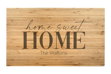 Load image into Gallery viewer, Large Bamboo Cutting Board with Modern Cut Edge