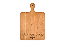 Load image into Gallery viewer, Solid Cherry Cutting Board with Rounded Handle