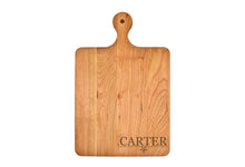 Load image into Gallery viewer, Solid Cherry Cutting Board with Rounded Handle