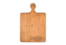 Load image into Gallery viewer, Solid Cherry Cutting Board with Rounded Handle
