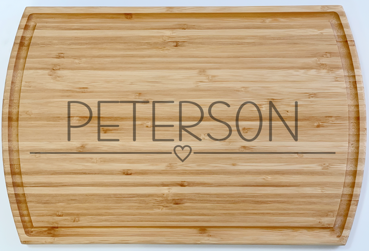 Cutting Board - Bamboo Board with Juice Groove - Large - Personalized  Gallery