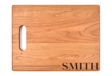 Load image into Gallery viewer, Medium Cherry Bar Board With Cutout Handle