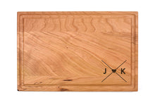 Load image into Gallery viewer, Rectangular Cherry Bar Board With Juice Grooves