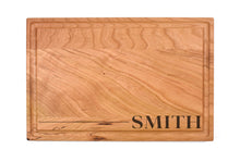 Load image into Gallery viewer, Rectangular Cherry Bar Board With Juice Grooves