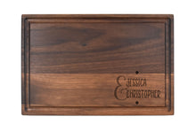 Load image into Gallery viewer, Rectangular Walnut Bar Board With Juice Grooves