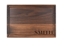 Load image into Gallery viewer, Rectangular Walnut Bar Board With Juice Grooves