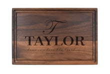 Load image into Gallery viewer, Rectangular Walnut Bar Board With Juice Grooves