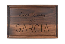 Load image into Gallery viewer, Rectangular Walnut Bar Board With Juice Grooves