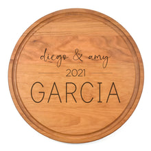 Load image into Gallery viewer, Cherry Circle Board with Juice Grooves