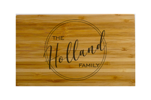 Load image into Gallery viewer, Small Bamboo Bar Board with Modern Cut Edge