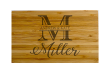 Load image into Gallery viewer, Small Bamboo Bar Board with Modern Cut Edge