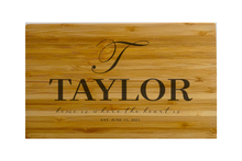 Load image into Gallery viewer, Small Bamboo Bar Board with Modern Cut Edge