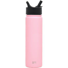 Load image into Gallery viewer, Laser Engraved Summit Water Bottle With Straw Lid - 22oz