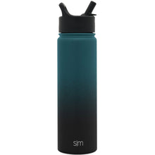 Load image into Gallery viewer, Laser Engraved Summit Water Bottle With Straw Lid - 22oz