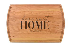 Intercap Lending - Large Modern Cherry Cutting Board with Juice Groove
