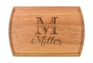 Intercap Lending - Large Modern Cherry Cutting Board with Juice Groove