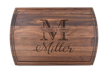 Load image into Gallery viewer, First Colony Mortgage - Large Modern Walnut Cutting Board with Juice Groove