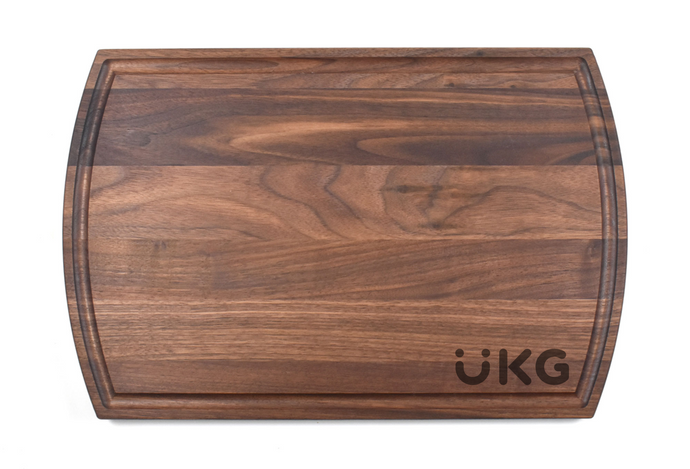 Thnks - UKG Branded Large Modern Mahogany Cutting Board with Juice Groove