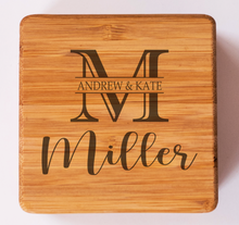 Load image into Gallery viewer, First Colony Mortgage - Thick Bamboo Coaster Set - 4 Coasters