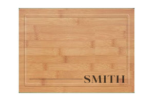 Intercap Lending - Large Modern Bamboo Cutting Board with Juice Groove
