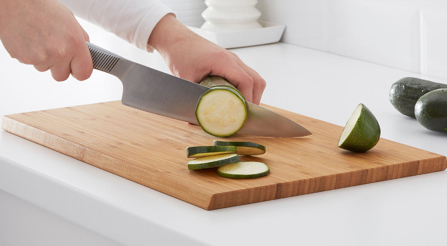 Prosperity Lending - Large Bamboo Cutting Board with Modern Cut Edge