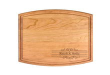 Load image into Gallery viewer, First Colony Mortgage - Medium Modern Cherry Bar Board with Juice Groove