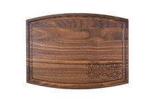 Load image into Gallery viewer, First Colony Mortgage - Medium Modern Walnut Bar Board with Juice Groove