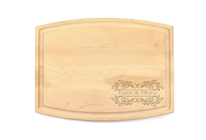 First Colony Mortgage - Medium Modern Maple Bar Board with Juice Groove