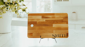First Colony Mortgage - Large Beech Chopping Board With Access Handle