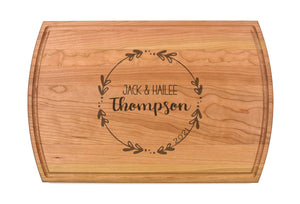 Intercap Lending - Large Modern Cherry Cutting Board with Juice Groove